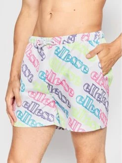 ΧΟΝΔΡΙΚΟ ΕΜΠΟΡΙΟ 🌟 Ellesse Άνδρες Boardshorts Σορτς κολύμβησης Sanio SHN15419 Λευκό Regular Fit 🔔