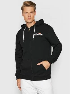 Νέος 🎉 Ellesse Άνδρες Μπλούζες Με Κουκούλα Μπλούζα Briero SHS08782 Μαύρο Regular Fit 🧨
