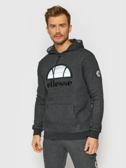 Αγορά 🎁 Ellesse Άνδρες Μπλούζες Χωρίς Φερμουάρ Μπλούζα Skilla SHK12439 Γκρι Regular Fit ⌛