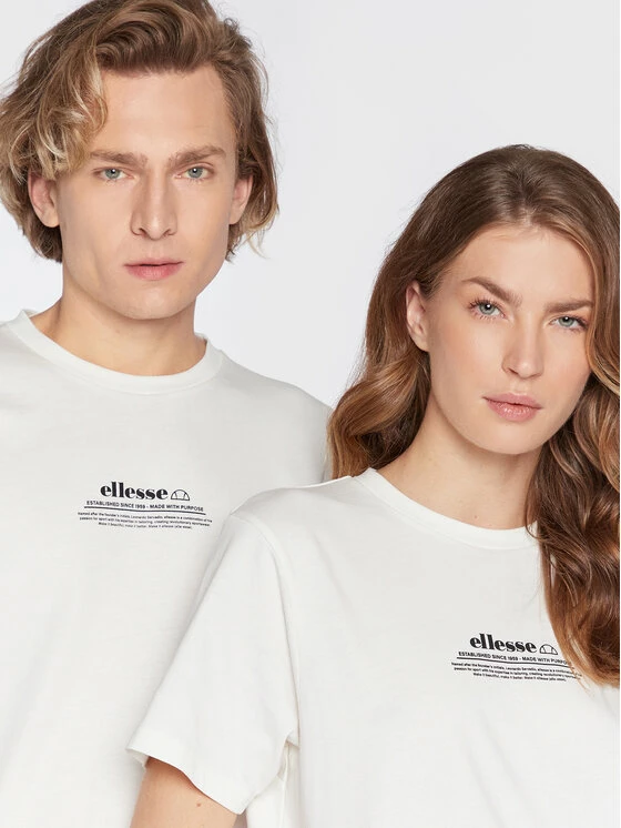 Προώθηση 👍 Ellesse T-shirts T-Shirt Unisex Russano SGP16251 Λευκό Regular Fit 🎁 6 Προώθηση 👍 Ellesse T-shirts T-Shirt Unisex Russano SGP16251 Λευκό Regular Fit 🎁 - Image 4
