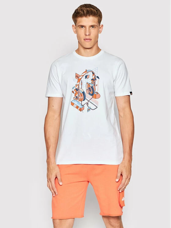 Τοπ 10 🔔 Ellesse Άνδρες T-shirts T-Shirt Headphone SHN14899 Λευκό Regular Fit 🎁 3 Τοπ 10 🔔 Ellesse Άνδρες T-shirts T-Shirt Headphone SHN14899 Λευκό Regular Fit 🎁
