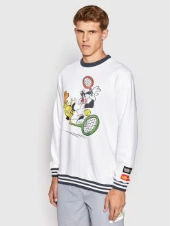 Πολύ καλή προσφορά 🎉 Ellesse Άνδρες Μπλούζες Χωρίς Φερμουάρ Μπλούζα LOONEY TUNES Sidaloon SML15223 Λευκό Regular Fit 🔔