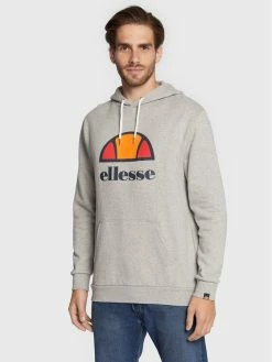 Εκπτωση 🎉 Ellesse Άνδρες Μπλούζες Χωρίς Φερμουάρ Μπλούζα Dahryl Oh SXG12737 Γκρι Regular Fit 🌟