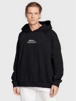 Εξοδος 👏 Ellesse Άνδρες Μπλούζες Χωρίς Φερμουάρ Μπλούζα Unisex Giordano SGP16248 Μαύρο Regular Fit 🥰