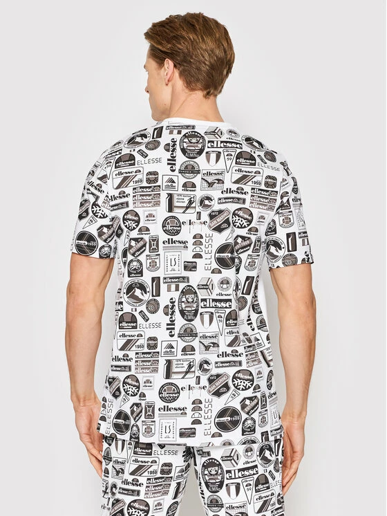 Νέος 👏 Ellesse Άνδρες T-shirts T-Shirt Hirona SHM14517 Λευκό Regular Fit ✔️ 5 Νέος 👏 Ellesse Άνδρες T-shirts T-Shirt Hirona SHM14517 Λευκό Regular Fit ✔️ - Image 3