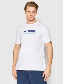 Ολοκαίνουργιο 🎁 Ellesse Άνδρες T-shirts T-Shirt Kiko SHM14896 Λευκό Regular Fit 🔔