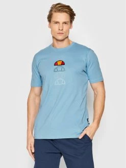 Προϋπολογισμός 😀 Ellesse Άνδρες T-shirts T-Shirt Verso SHM14236 Μπλε Regular Fit 😉