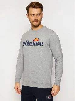 Συμφωνίες ❤️ Ellesse Άνδρες Μπλούζες Χωρίς Φερμουάρ Μπλούζα Succiso SHC07930 Γκρι Regular Fit 🌟